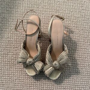 Loeffler Randall Natalia Platform Bow Heel - Platinum